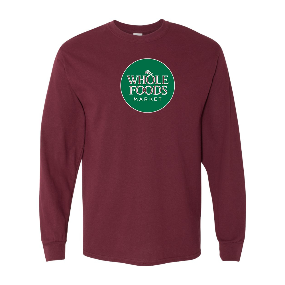 Men's Whole Foods Market Gildan Heavy Cotton Long Sleeve T-Shirt