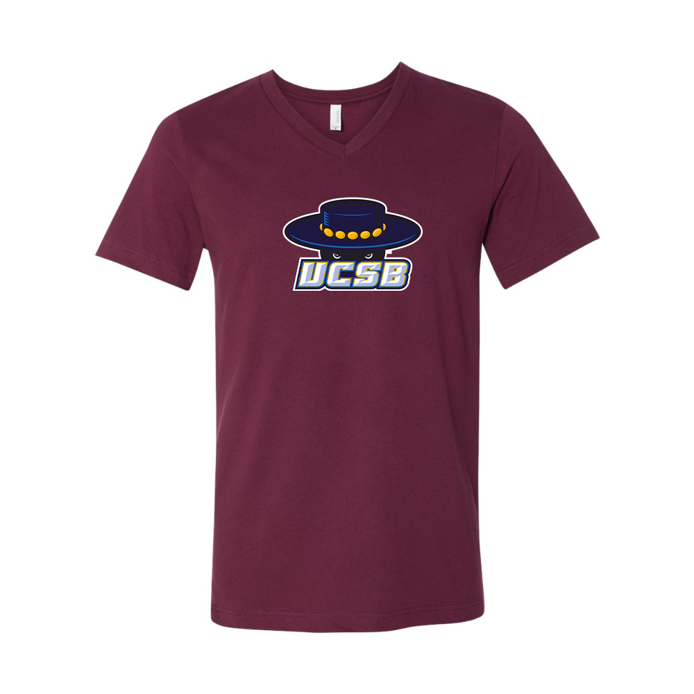 UCSB Gauchos BELLA  CANVAS - Jersey V-Neck T-Shirt