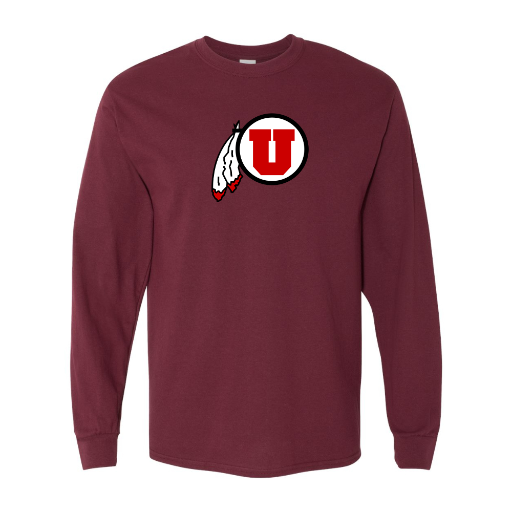 Men's  Utah Utes Gildan Heavy Cotton Long Sleeve T-Shirt