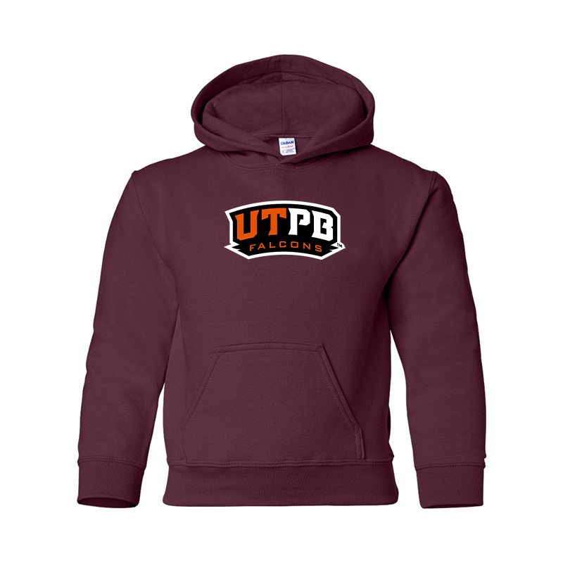 Youth UTPB Falcons Gildan Heavy Blend  Hooded Sweatshirt