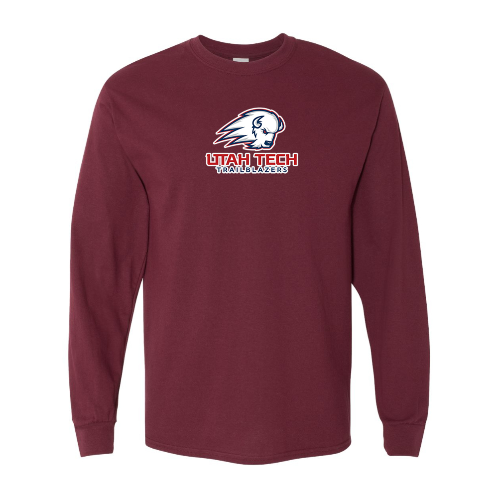Men's Utah Tech Trailblazers Gildan Heavy Cotton Long Sleeve T-Shirt