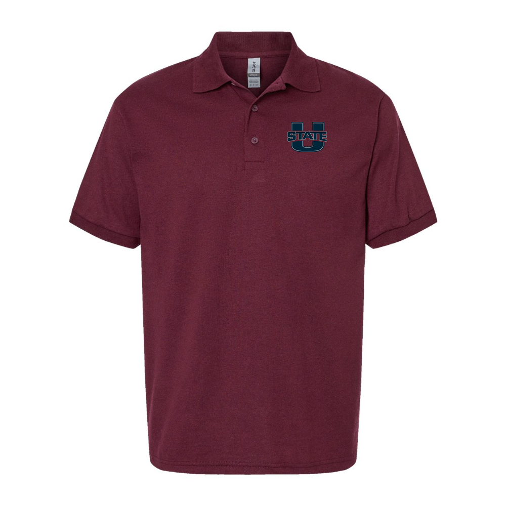 Men's Utah State Aggies Gildan Dry Blend Jersey Polo