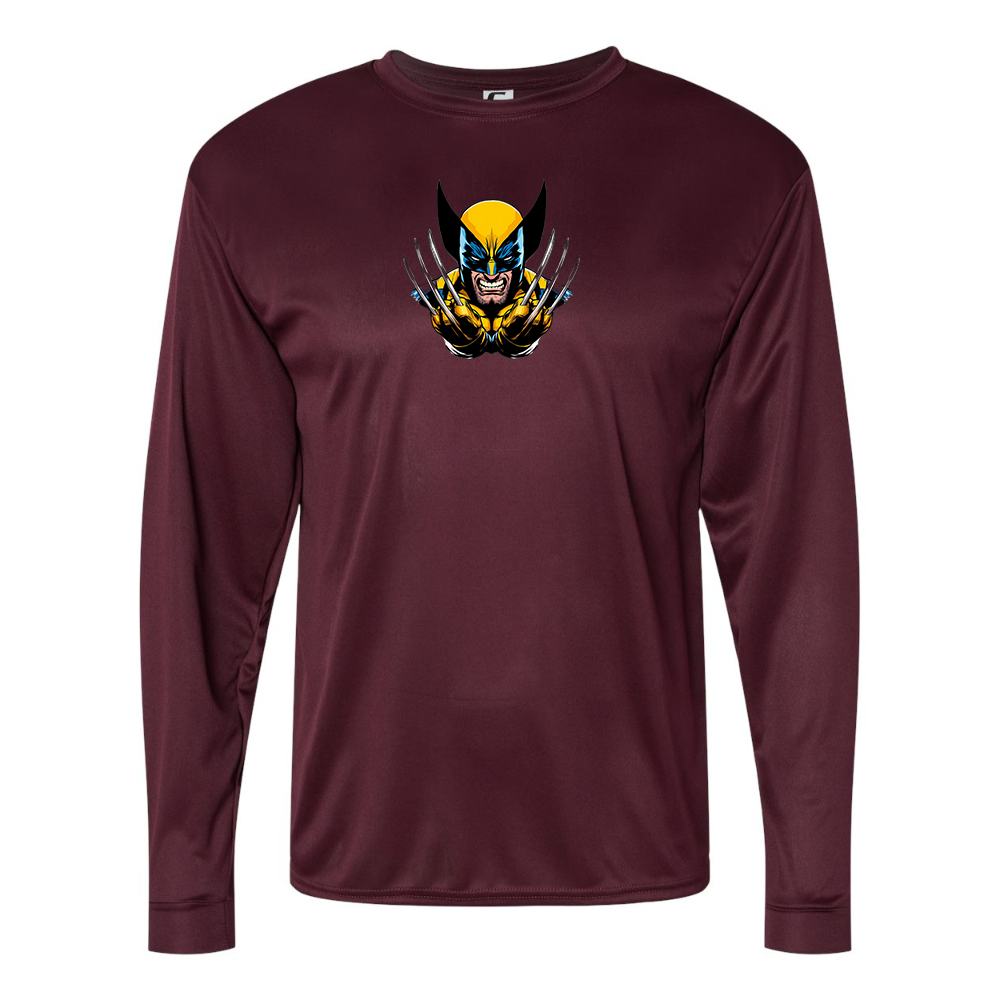 Men's Wolverine 2025 Art   Performance Long Sleeve T-Shirt