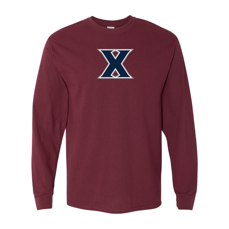 Men's Xavier Musketeers Gildan Heavy Cotton Long Sleeve T-Shirt