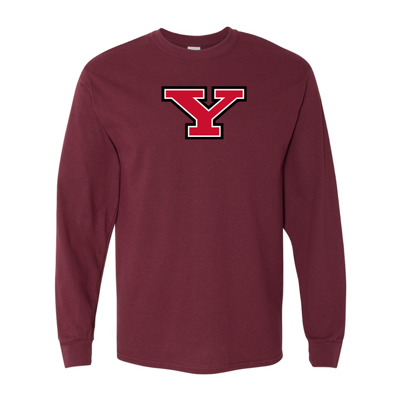 Men's Youngstown State Penguins Gildan Heavy Cotton Long Sleeve T-Shirt
