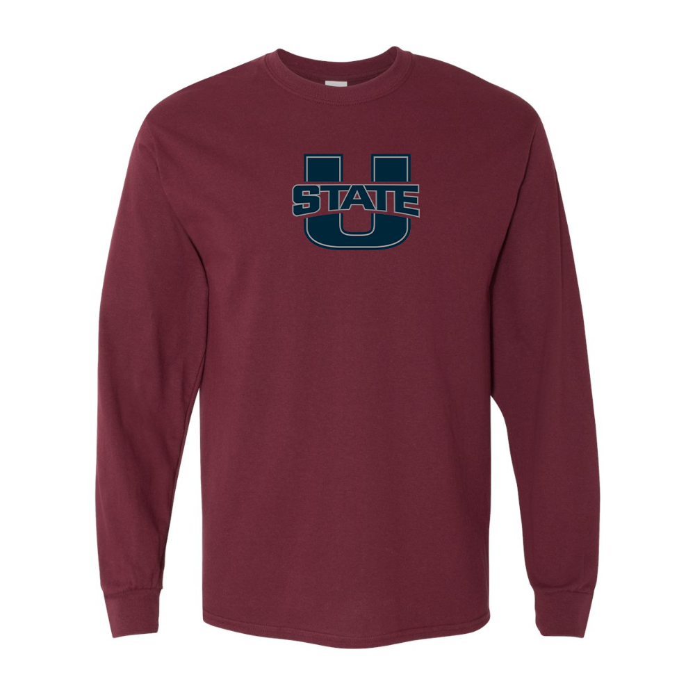 Men's Utah State Aggies Gildan Heavy Cotton Long Sleeve T-Shirt