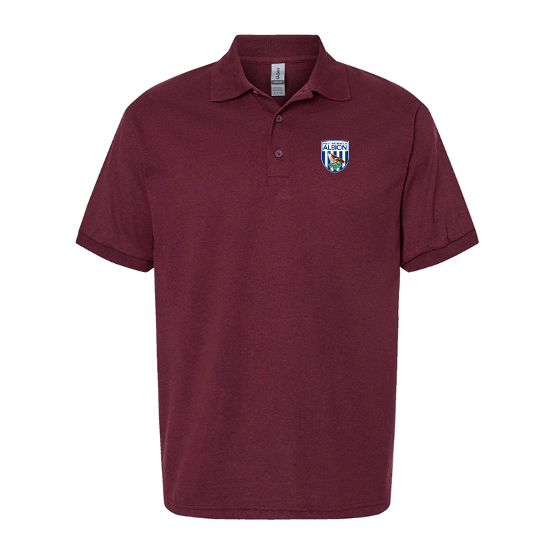 Men's West Bromwich Albion Soccer Gildan Dry Blend Jersey Polo