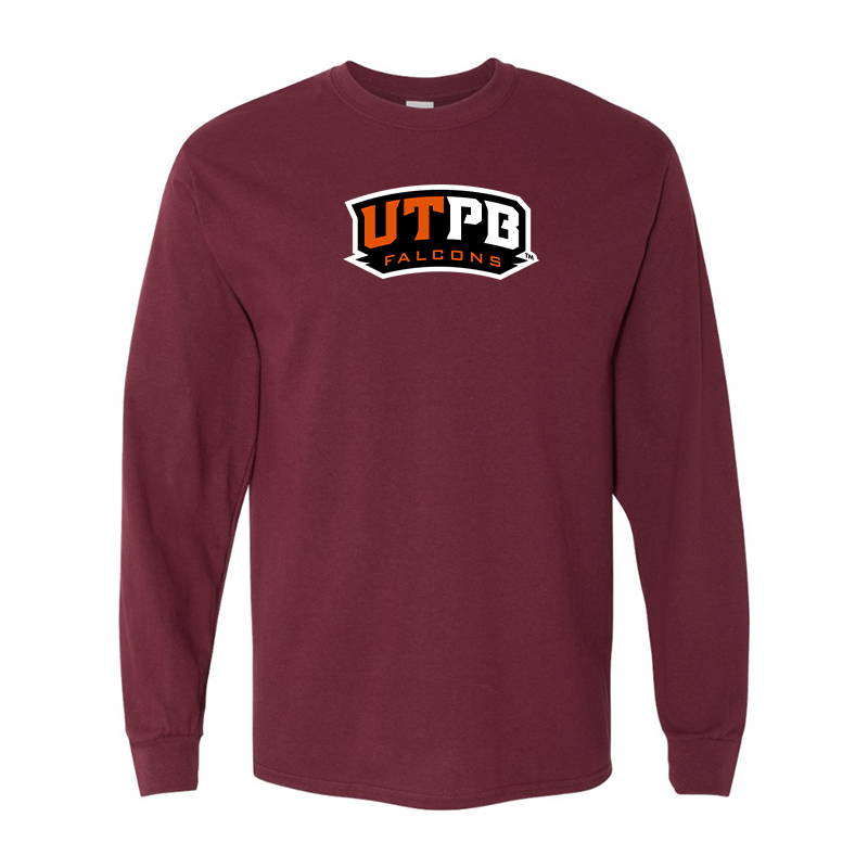 Men's  UTPB Falcons Gildan Heavy Cotton Long Sleeve T-Shirt