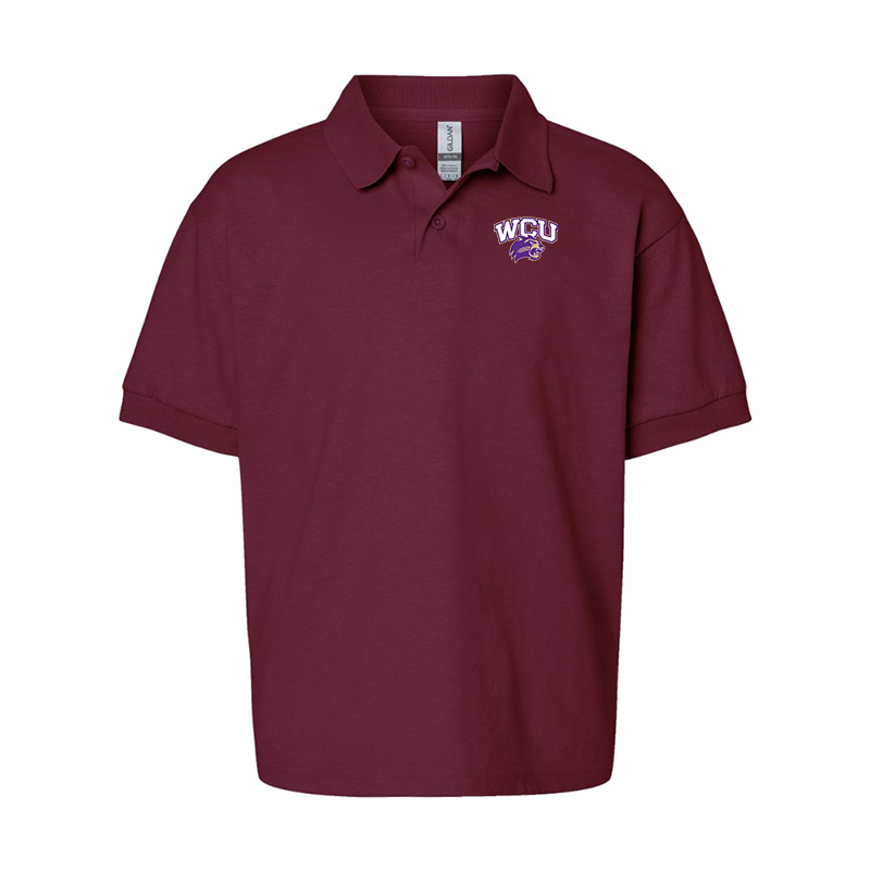 Youth Western Carolina Catamounts Gildan Dry Blend Jersey Polo