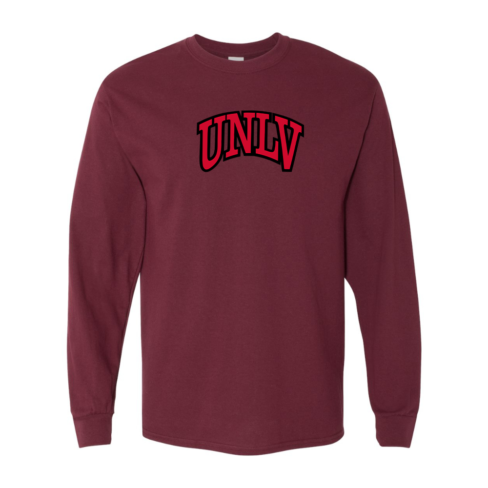 Men's UNLV Rebels Gildan Heavy Cotton Long Sleeve T-Shirt