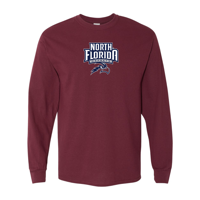 Men's  UNF Ospreys  Gildan Heavy Cotton Long Sleeve T-Shirt