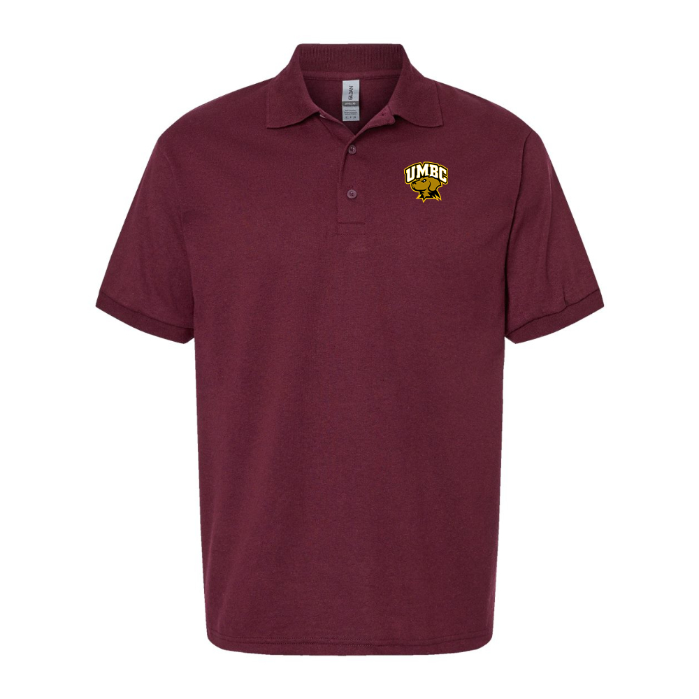 Men's  UMBC Retrievers Gildan Dry Blend Jersey Polo