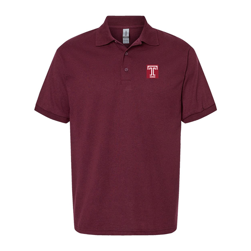Men's Temple Owls Gildan Dry Blend Jersey Polo