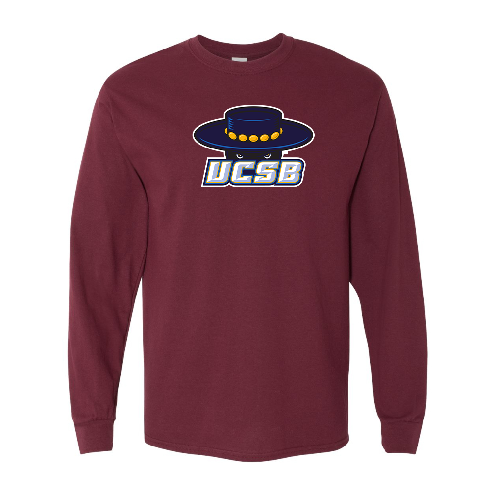 Men's UCSB Gauchos Gildan Heavy Cotton Long Sleeve T-Shirt