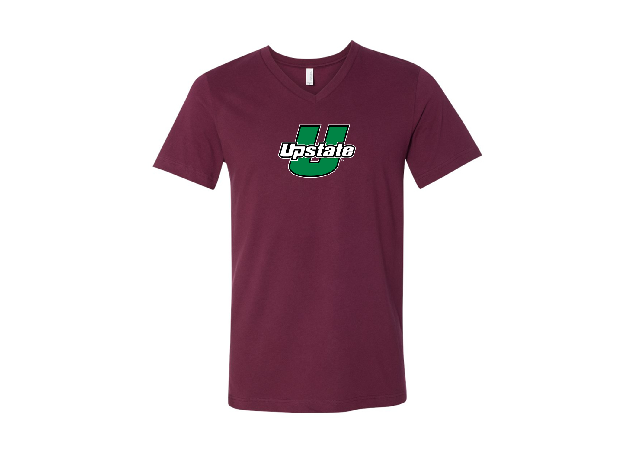 USC Upstate Spartans BELLA  CANVAS - Jersey V-Neck T-Shirt