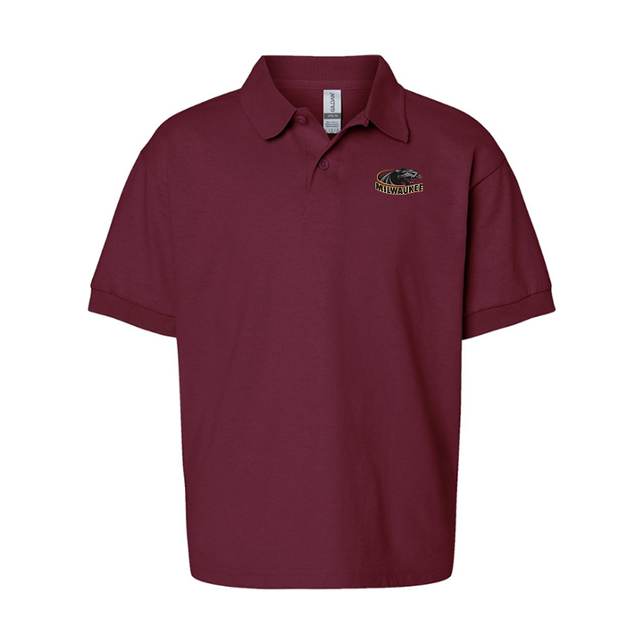 Youth Wisconsin Milwaukee Panthersv Gildan Dry Blend Jersey Polo