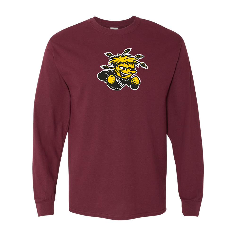 Men's Wichita State Shockers  Gildan Heavy Cotton Long Sleeve T-Shirt