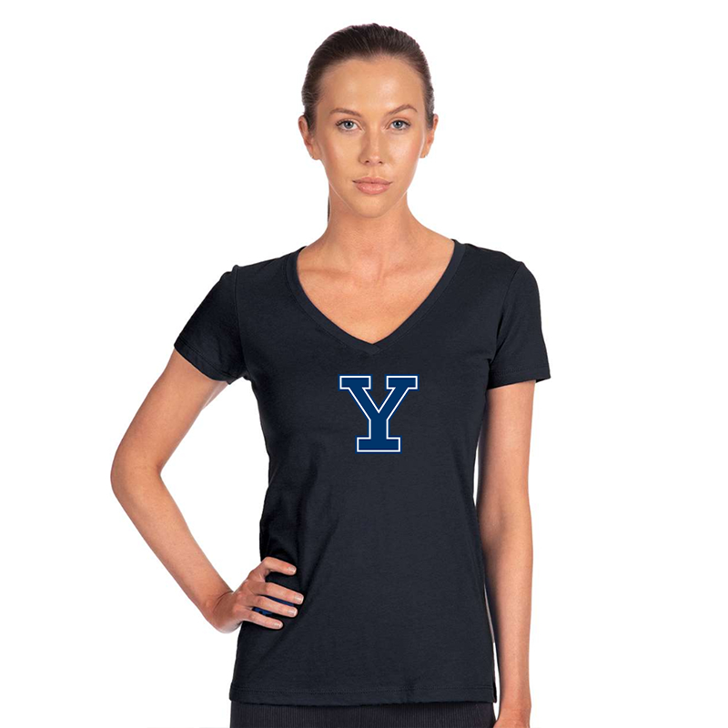 Women's Yale Bulldogs  Next Level V-Neck T-Shirt