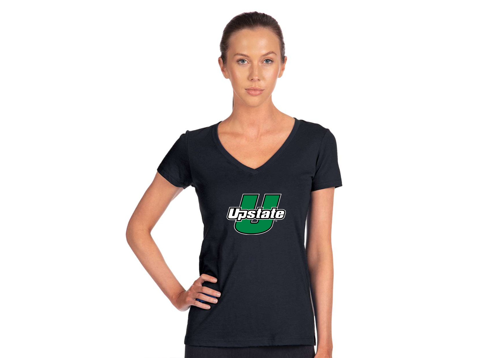 Women's USC Upstate Spartans Next Level V-Neck T-Shirt