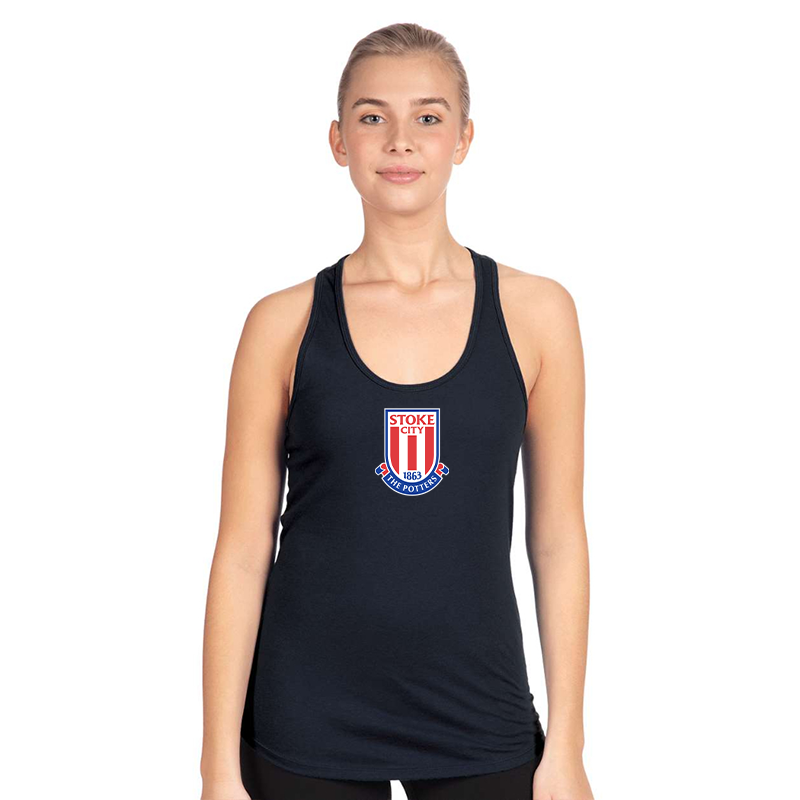 Women's Stoke City Soccer Next Level Ideal Racerback Tank