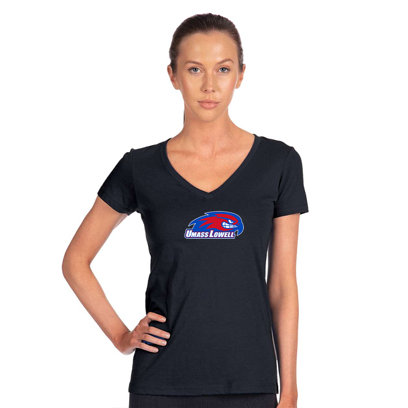 Women's UMass Lowell River Hawks Next Level V-Neck T-Shirt