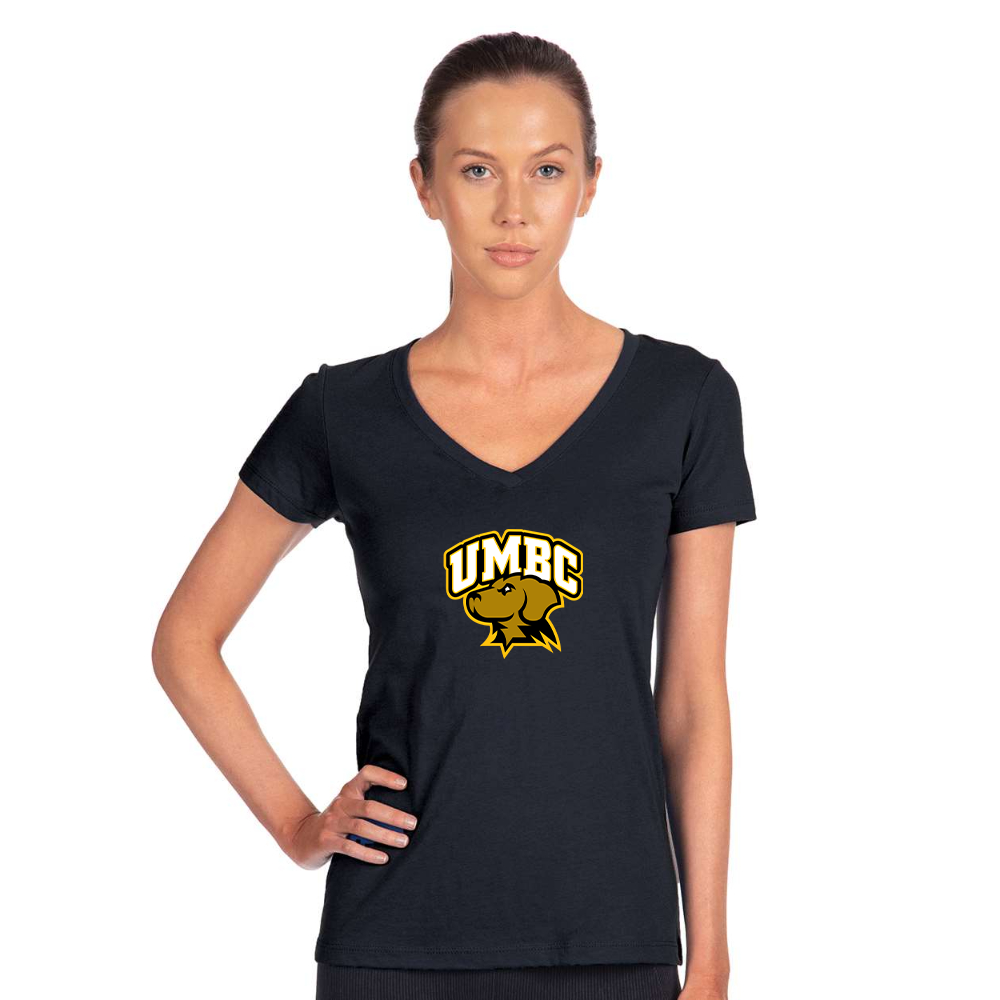 Women's UMBC Retrievers   Next Level V-Neck T-Shirt