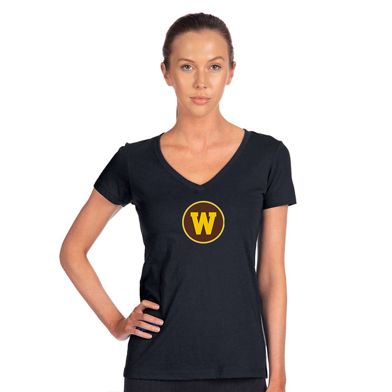 Women's Western Michigan Broncos Next Level V-Neck T-Shirt