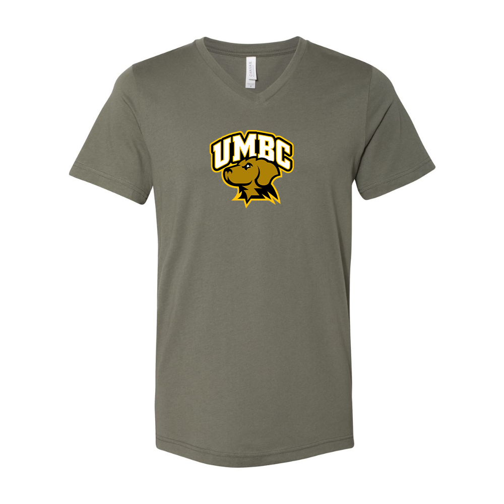 UMBC Retrievers BELLA  CANVAS - Jersey V-Neck T-Shirt