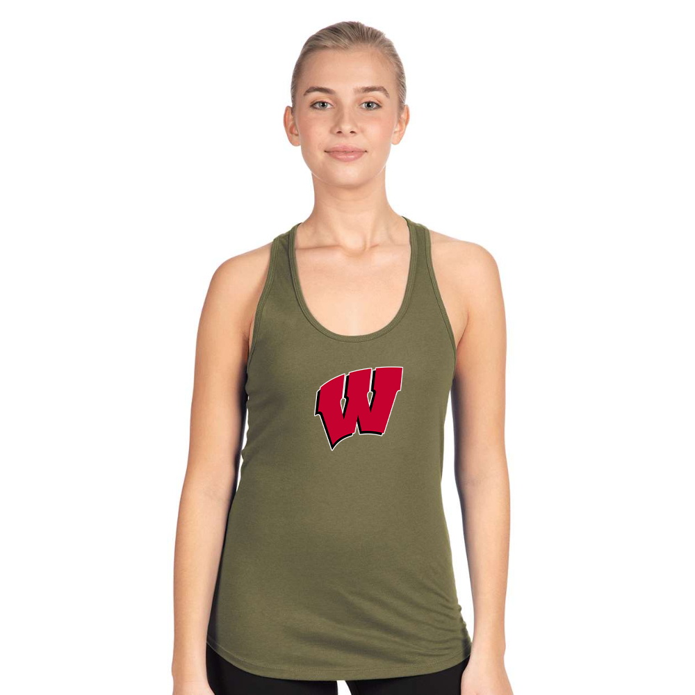 Women's Wisconsin Badgers Next Level Ideal Racerback Tank