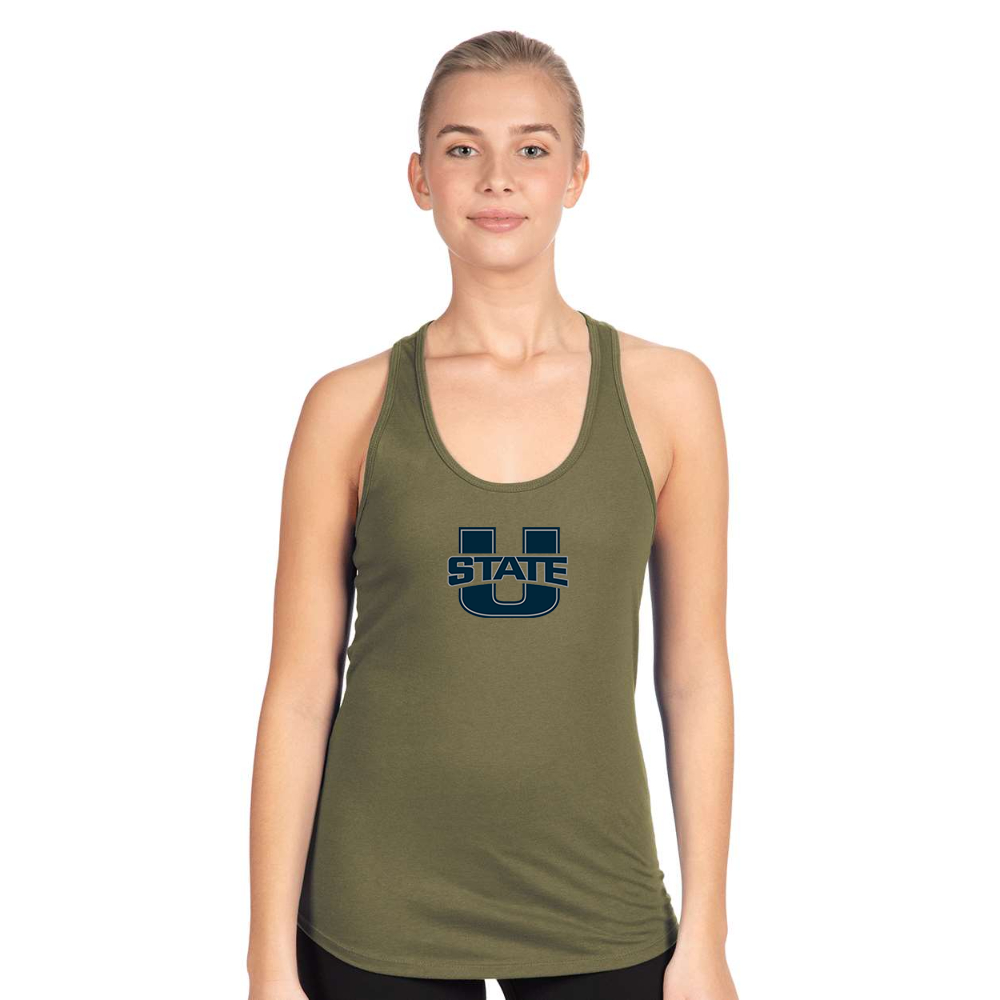 Women's Utah State Aggies   Next Level Ideal Racerback Tank