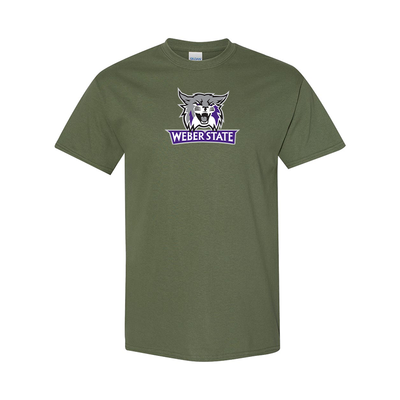 Men's Weber State Wildcats  Gildan Heavy Cotton T-Shirt