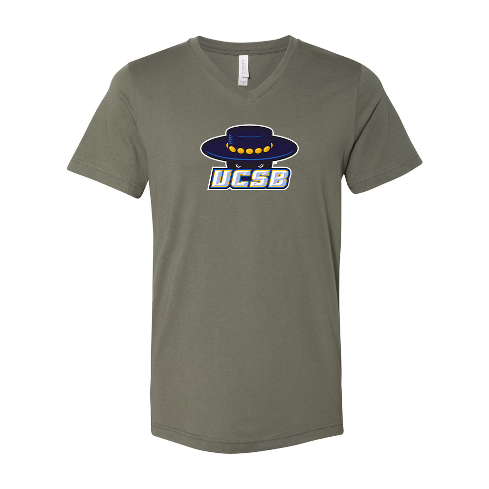 UCSB Gauchos BELLA  CANVAS - Jersey V-Neck T-Shirt