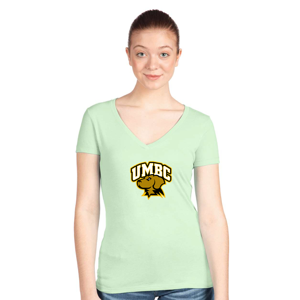 Women's UMBC Retrievers   Next Level V-Neck T-Shirt