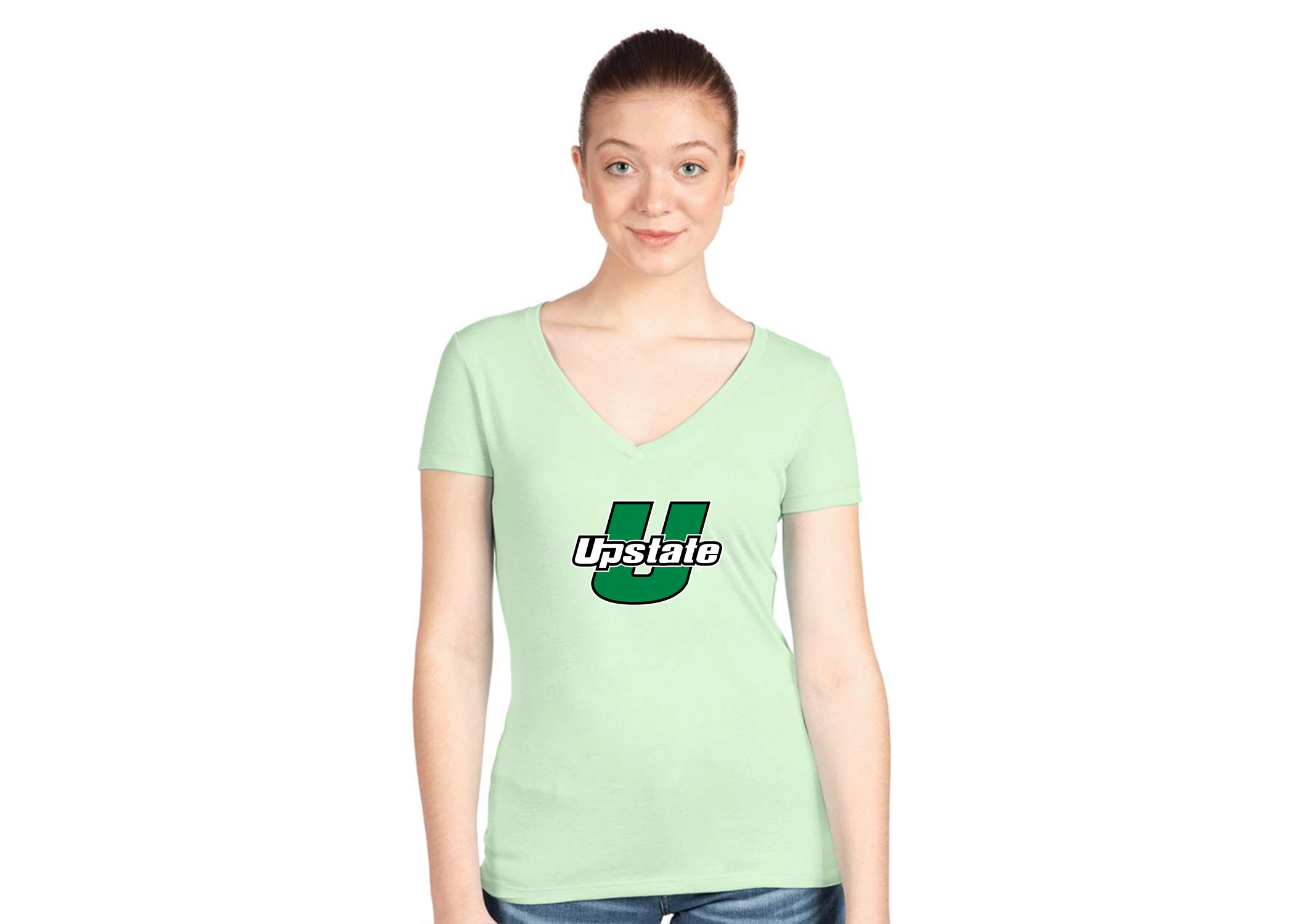 Women's USC Upstate Spartans Next Level V-Neck T-Shirt