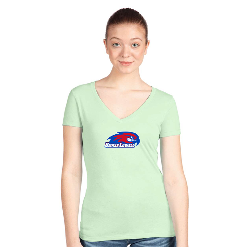 Women's UMass Lowell River Hawks Next Level V-Neck T-Shirt