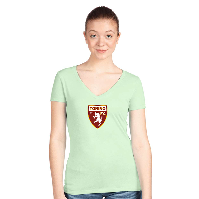 Women's Torino Soccer  Next Level V-Neck T-Shirt