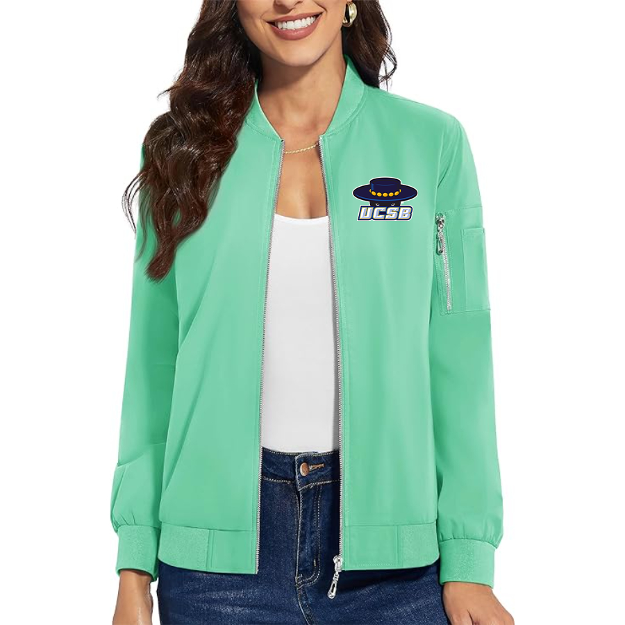 Women's UCSB Gauchos Premium Bomber Jacket Outerwear