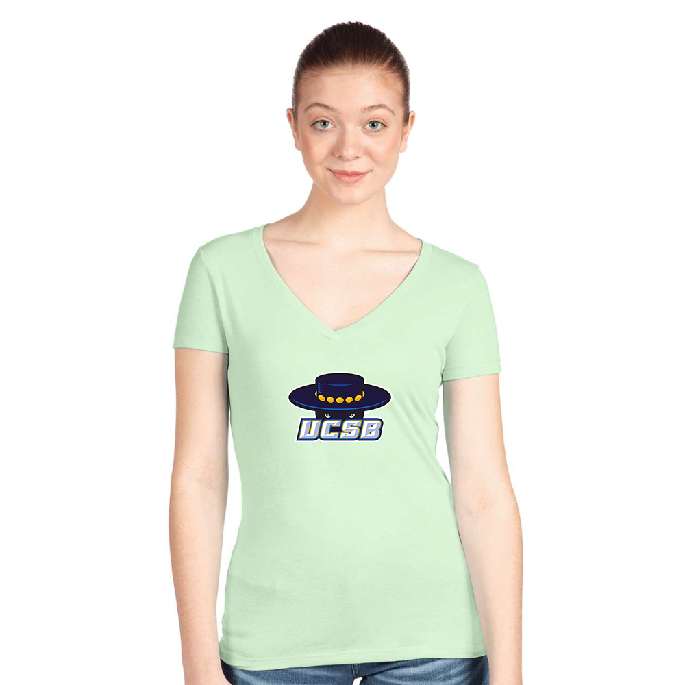 Women's UCSB Gauchos  Next Level V-Neck T-Shirt