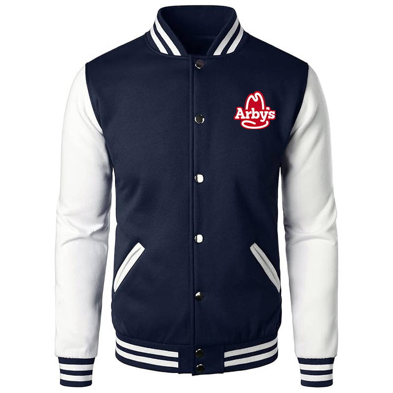 Men's  Arbys Varsity Baseball Jacket Cotton Blend Letterman Jackets