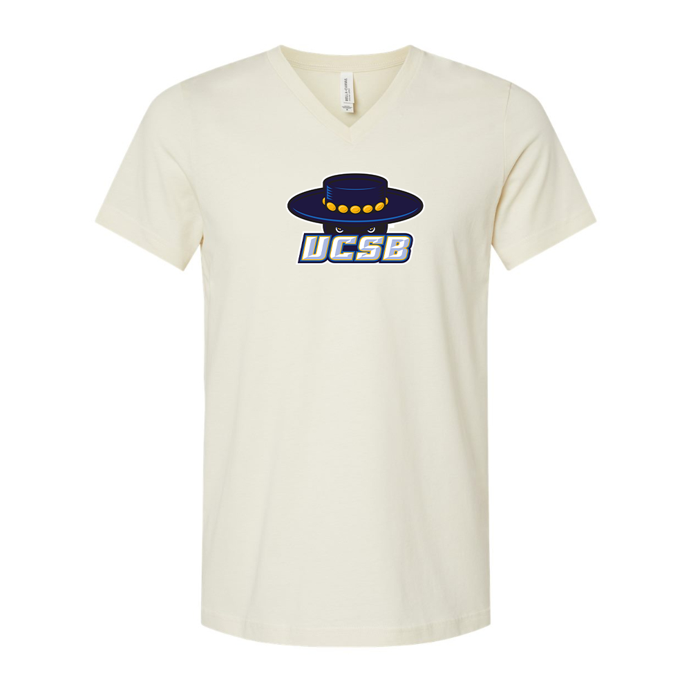 UCSB Gauchos BELLA  CANVAS - Jersey V-Neck T-Shirt