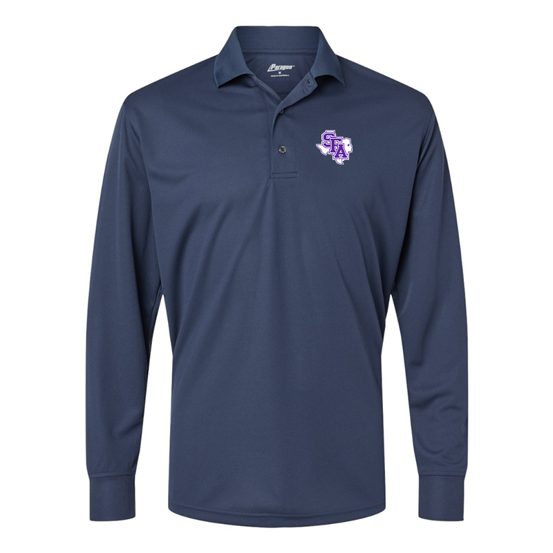 Men's   Stephen F. Austin Lumberjacks  Paragon Prescott Long Sleeve Polo
