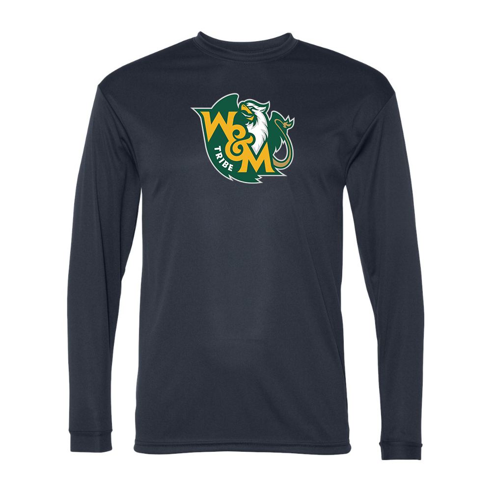 Men's William and Mary Tribe Performance Long Sleeve T-Shirt
