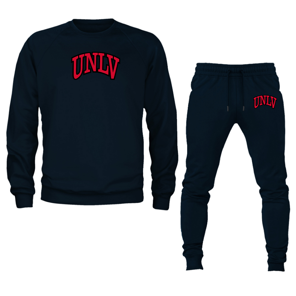 Men's UNLV Rebels Crewneck Sweatshirt Joggers Suit
