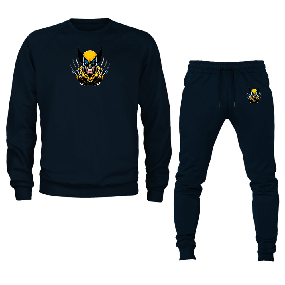 Men's Wolverine 2025 Art  Crewneck Sweatshirt Joggers Suit