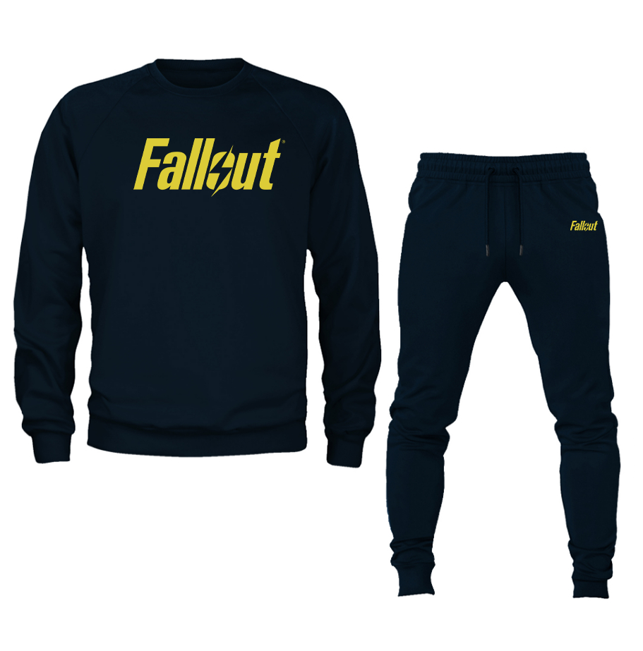 Men's Fallout Crewneck Sweatshirt Joggers Suit
