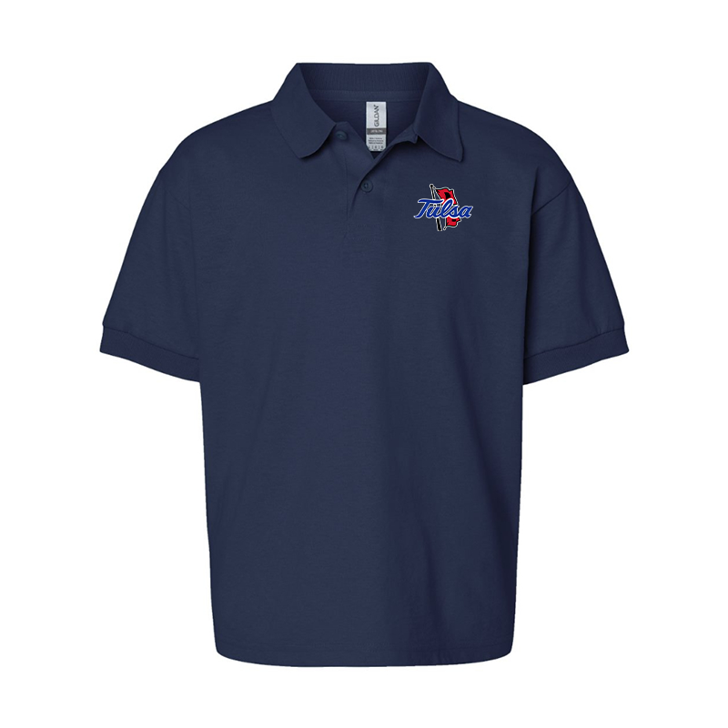 Youth Tulsa Golden Hurricane Gildan Dry Blend Jersey Polo