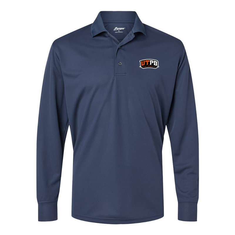 Men's  UTPB Falcons    Paragon Prescott Long Sleeve Polo