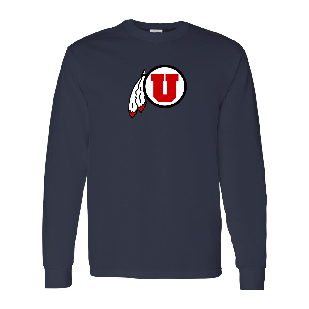 Men's  Utah Utes Gildan Heavy Cotton Long Sleeve T-Shirt
