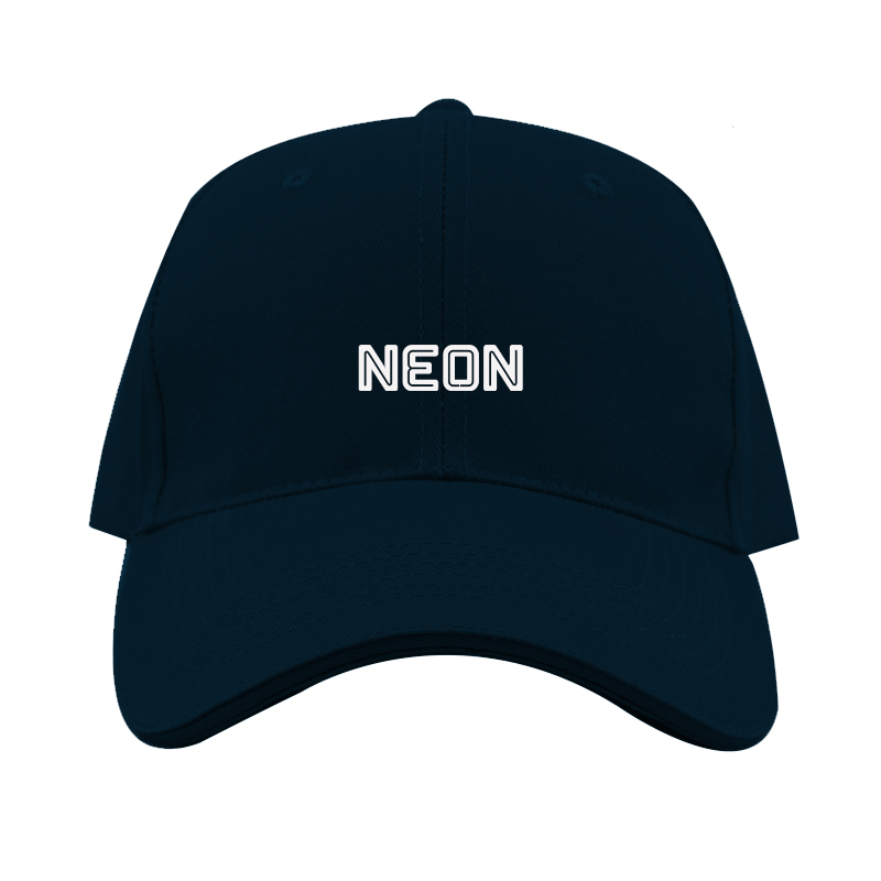 Neon Logo  Dad Baseball Cap Hat