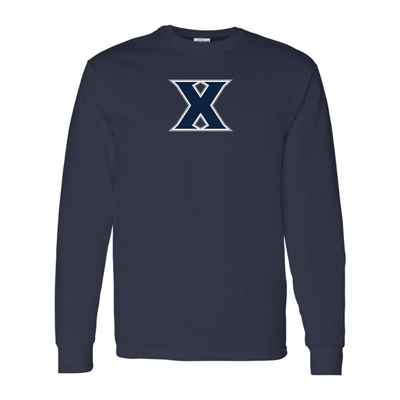 Men's Xavier Musketeers Gildan Heavy Cotton Long Sleeve T-Shirt